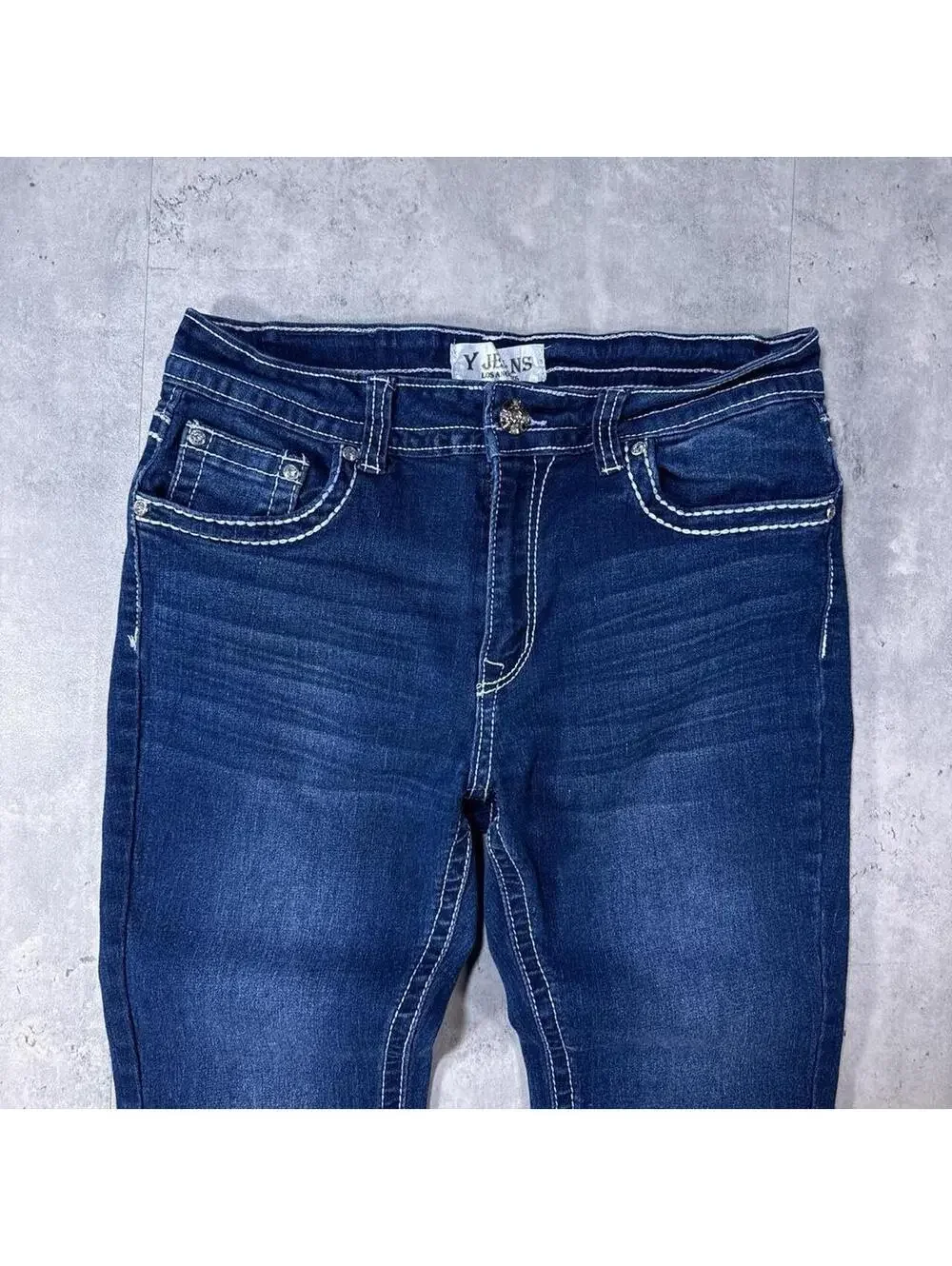 Y2K Y Jeans 00s Flared Denim Blue Jeans